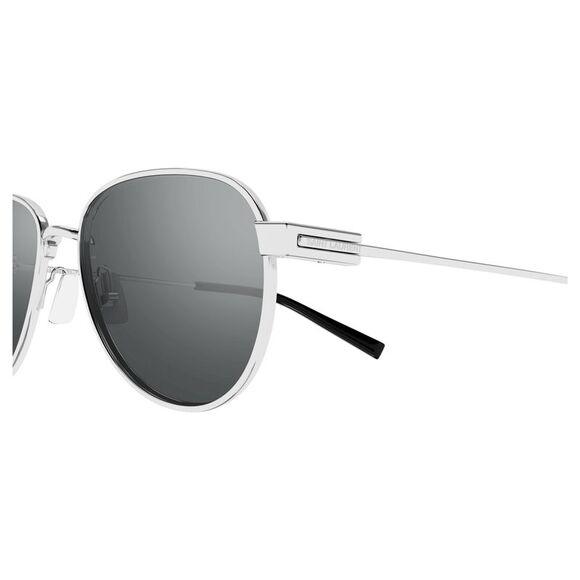 Saint Laurent SL 772-003 Silver Metal Aviator Sunglasses - Picture 1 of 3